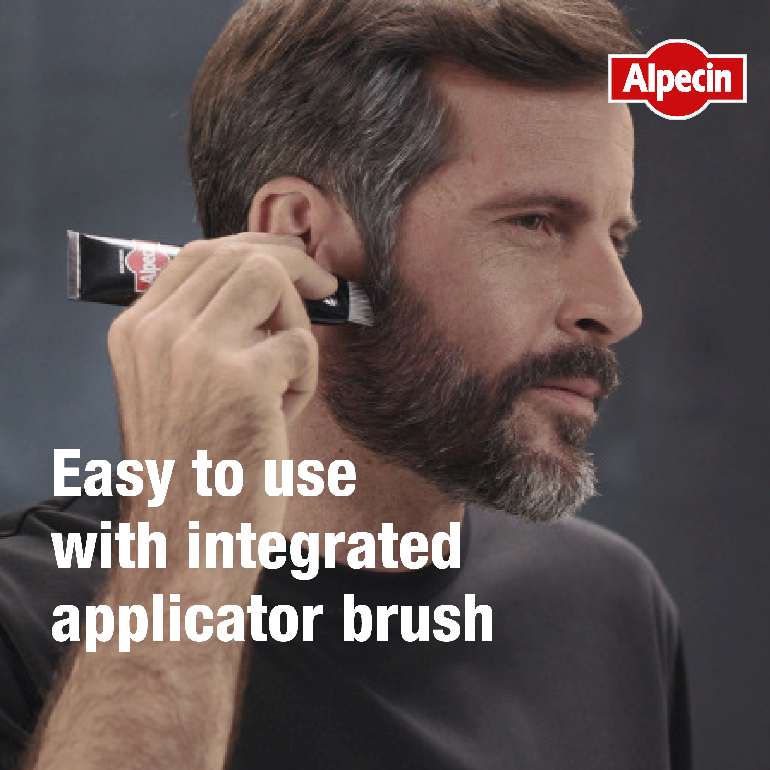 Easy to use with integrated applicator brush