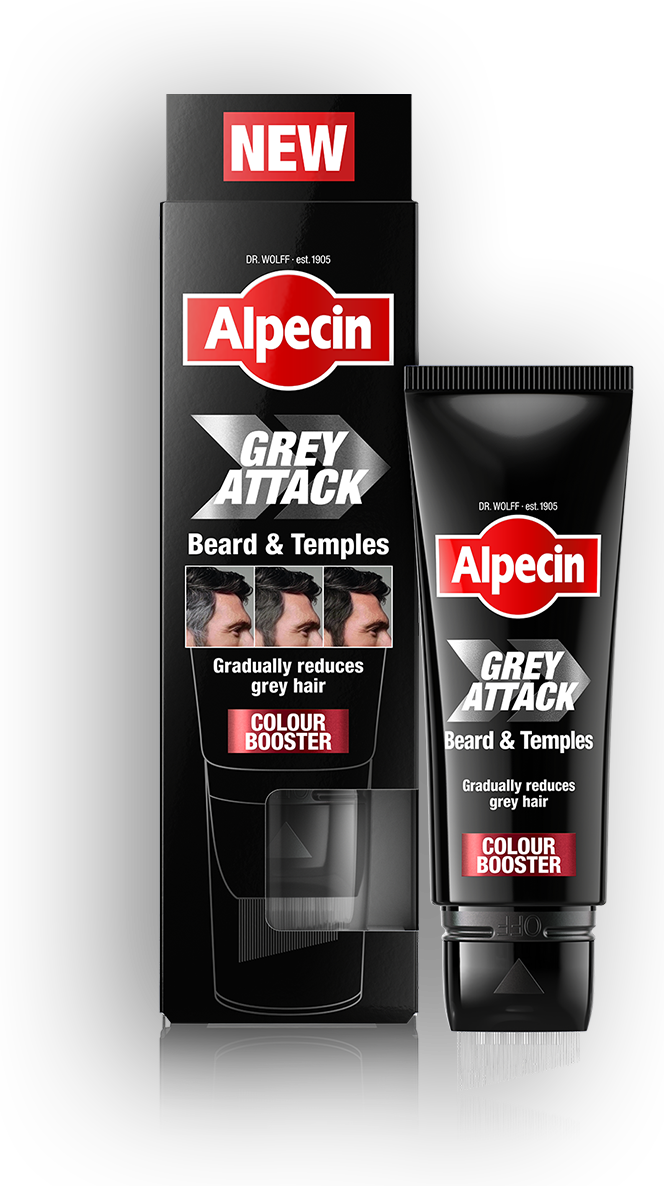 Alpecin Grey Attack Beard & Temples Packshot